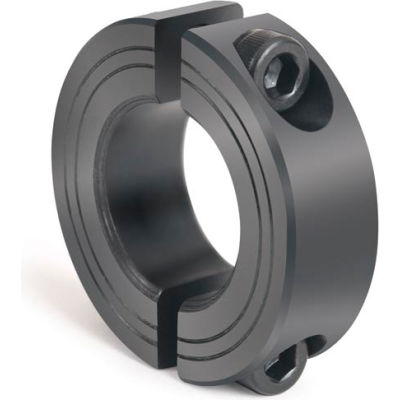 Metric Two-Piece Black Oxide Steel Clamping Collar, 30mm