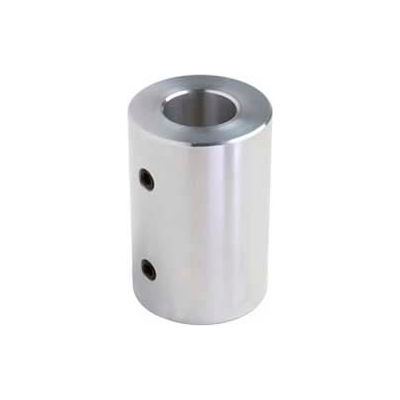 Climax Metal, Set Screw Coupling, RC-025-A, RC Series, Aluminum, 1/4" Bore, 1/2"OD
