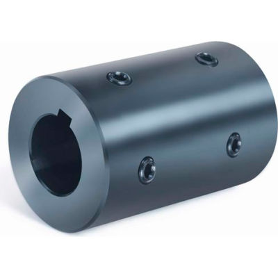 Rigid Coupling 4 Set Screws 2 at 90 RC4H-Series, 1-1/4", Black Oxide Steel