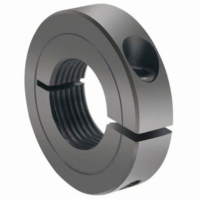 One-Piece Threaded Clamping Collar Recessed Screw, Black Oxide Steel, TC-075-16
