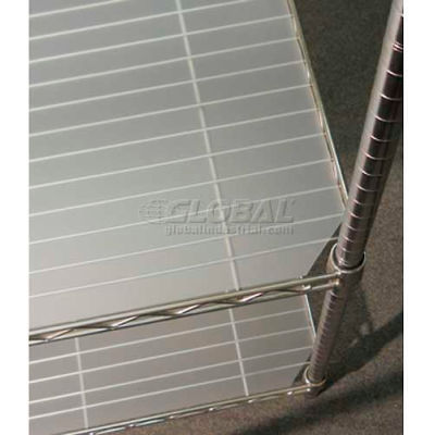 Chadko Polypropylene Shelf Liner, 48"W x 24"D, Translucent