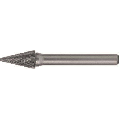 Cle-Line 1850 SM-2 6mm x 19,1mm Double Cut Pointed Cone Bur