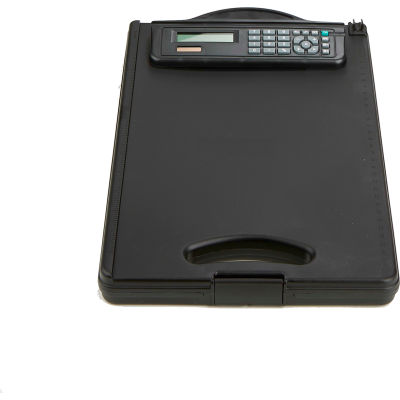 Presse-papiers Mind Reader avec stockage de portefeuille et calculatrice intégrée, noir