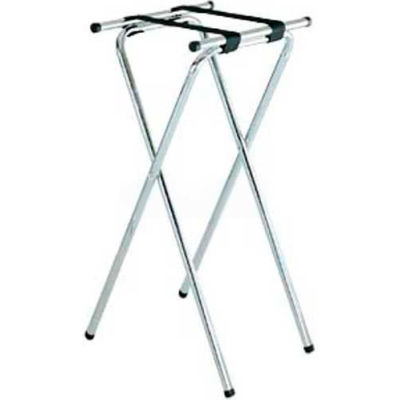 Tray Stand, 19" x 16" Top x 36" H, Extra Tall "back-saver", 2-1/4" Black Straps (Single Pack)