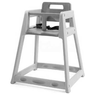 Koala Kare® Plastic High Chair, Gray, Unassembled
