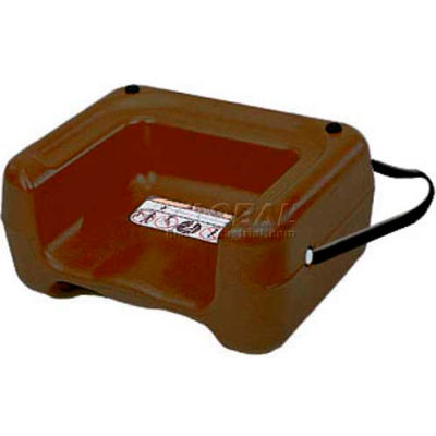 Koala Kare® Booster Seat with Strap, Dual Heights, Extra Wide Base, Brown, 1-Pack