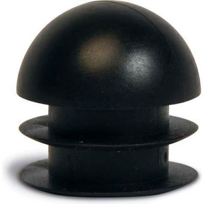 Replacement Flat End Plug, 1", Black, 24/Pk.