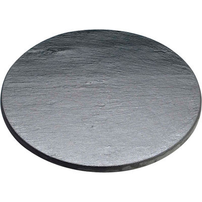 Cal-Mil 1523-12-65 Round Serving / Display Stone 12" Dia. x 1/4"H Black - Pkg Qty 6
