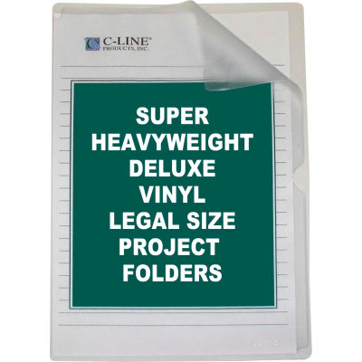 C-Line produits luxe anti-reflets dossiers de projets de vinyle, la taille légale, 14 x 8 1/2, 50/BX