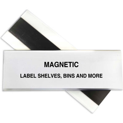 C-Line produits HOL-DEX plateau magnétique/Bin porte-étiquettes, porte-étiquette magnétique 2 Inch, 10/BX