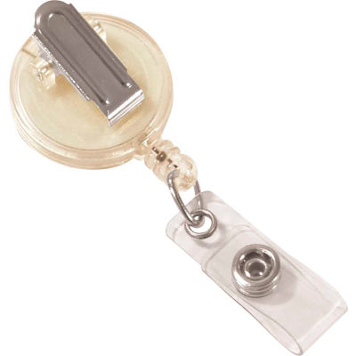C-Line produits clip rétractable ID Badge moulinet, Clear, 12/PK