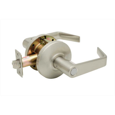 Copper Creek Avery Grade 2 Cylindrical Lever Privacy, 5"L x 2-3/4"H x 2-5/8"D, Satin Stainless