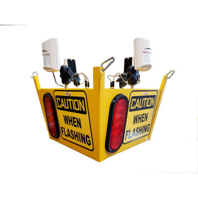 Cordon de collision sensibilisation Look grand capteur, plafond Hung, 1 boite, 4 capteurs, 4 feux, 50'