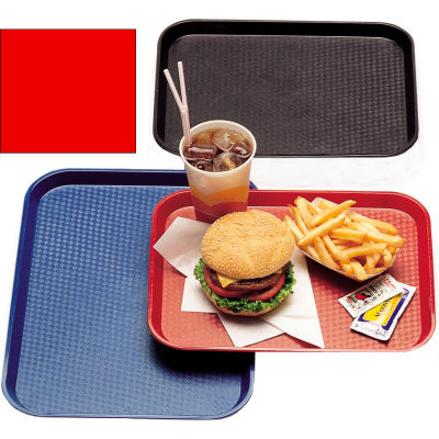 Cambro 1418FF163 - Tray Fast Food 14" x 18", Red - Pkg Qty 12