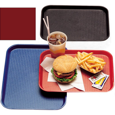Cambro 1418FF416 - Tray Fast Food 14" x 18", Cranberry - Pkg Qty 12