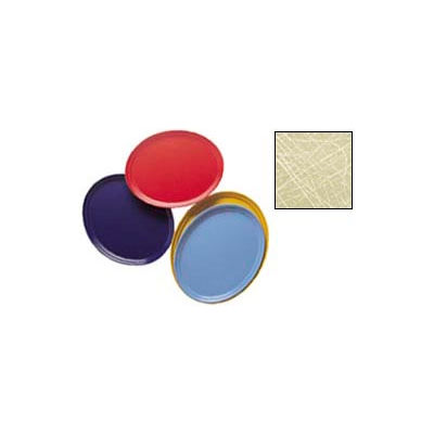 Cambro 2500214 - Camtray 19" x 24" Oval, Abstract Tan - Pkg Qty 6