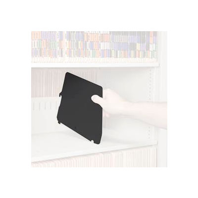 Rotary File Cabinet Components, 5 Pack of Letter/Legal File Dividers, Black