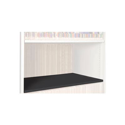 Rotary File Cabinet Components, Letter Depth Flat Shelf, Black