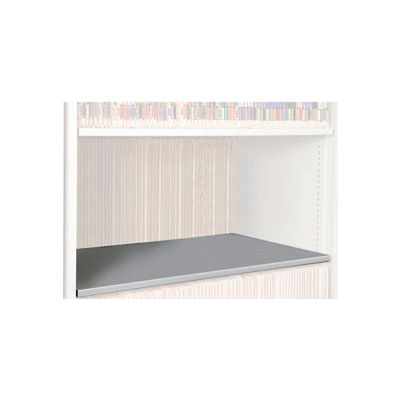Rotary File Cabinet Components, Letter Depth Flat Shelf, Light Gray
