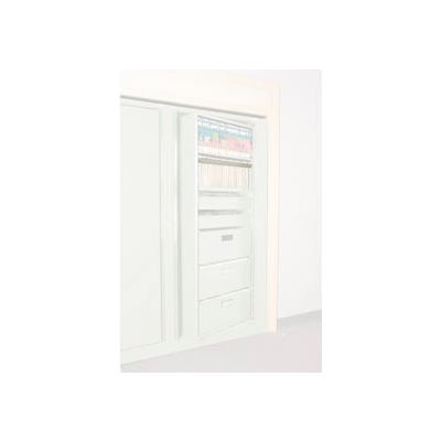 Rotary File Cabinet Components, Legal Front Hanging Folder Rail, Bone White