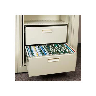 Rotary File Cabinet Components, Letter File/Storage Drawer, Bone White