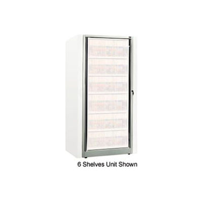 Rotary File Cabinet Components, Base Adder Unit, Legal, 8-High, Light Gray