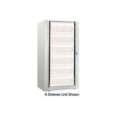 Rotary File Cabinet Components, Base Starter Unit, Legal, 8-High, Bone White