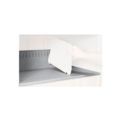 Rotary File Cabinet Components, Slotted Shelf, Legal Depth, Light Gray