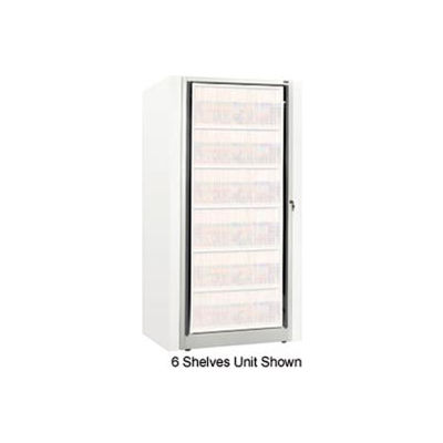 Rotary File Cabinet Components, Base Adder Unit, Letter, 4-High, Bone White