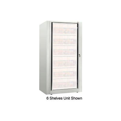 Rotary File Cabinet Components, Base Starter Unit, Letter, 5-High, Bone White