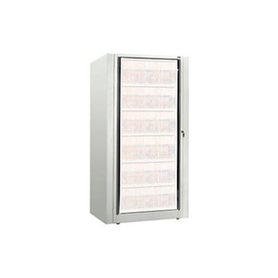 Rotary File Cabinet Components, Base Starter Unit, Letter, 6-High, Bone White
