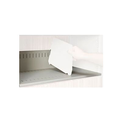 Rotary File Cabinet Components, Slotted Shelf, Letter Depth, Bone White