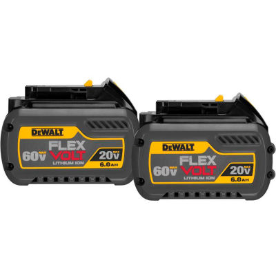 DeWALT® DCB606-2 20/60V Flexvolt Li-ion batterie 6Ah Extended Capacity 2Pk