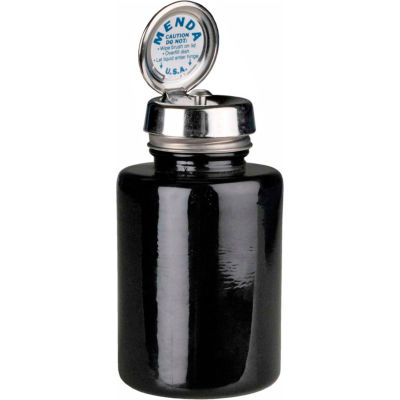 Menda 35545 ronde verre noir distributeur de liquide avec pompe à Pure-Touch, 6 oz.