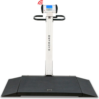 Balance numérique pour fauteuil roulant Detecto®, portable, BT / WiFi, 1000 lb Cap., plate-forme 32 po L x 36 po W