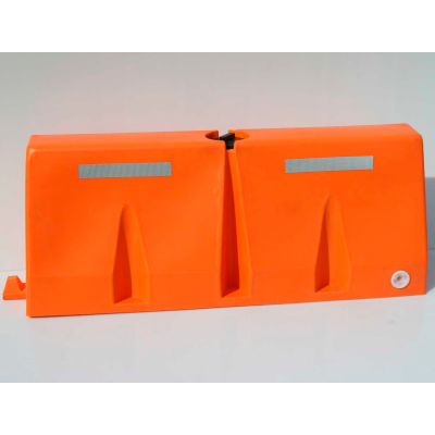 5'L Barrière de circulation, Polyéthylène, Orange