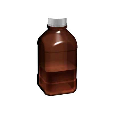 SCILOGEX Autoclavable bouteille 17400038, 2,5 litres, 45mm filetage, ambre, verre