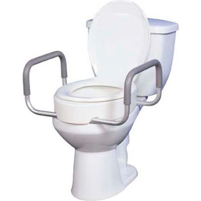 Drive Medical Premium 12402 WC siège Riser avec bras amovibles, toilettes Standard s’adapte