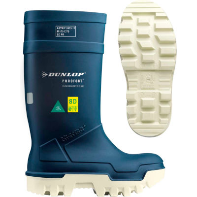 Dunlop® Purofort® Thermo+ Full Safety Men's Work Boots, Size 11, Blue