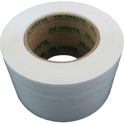 Dr. Shrink Preservation Tape, 3"W x 108'L, 10 Mil, Blanc - Qté par paquet : 16