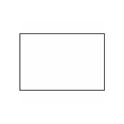 Étiquettes rectangulaires en papier blanc, 4"L x 2"W, Blanc, Rouleau de 500