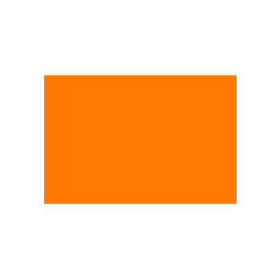 Étiquettes rectangulaires en papier blanc, 6"L x 4"W, Orange fluorescente, Rouleau de 500