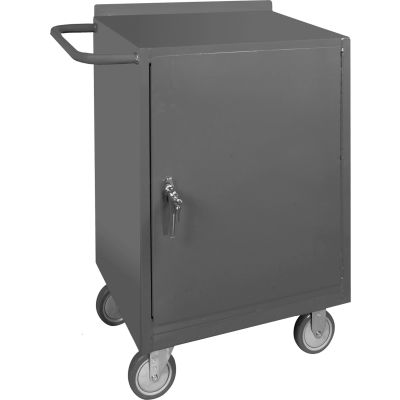 Durham WBF-48120-95 23"W x 20"D Mobile Bench Cabinet - 1 Shelf 24"W x 18"D x 36-1/2"H - Gray