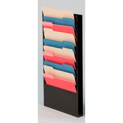 10 Pocket Medical Chart & Special Purpose Literature Rack - Black