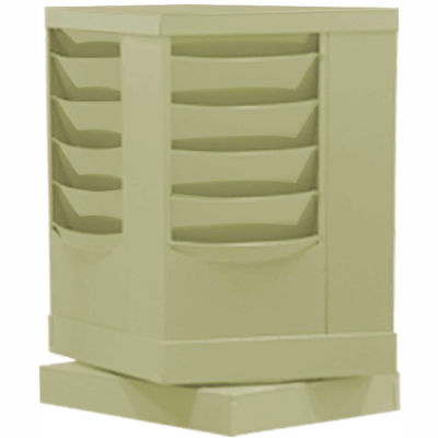 20 Pocket Rotary Literature Rack - Tan