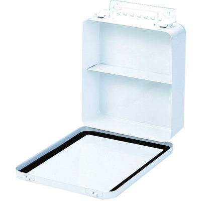 First Aid Box Metal - 9-1/16x2-3/8x9-1/16 - Pkg Qty 12