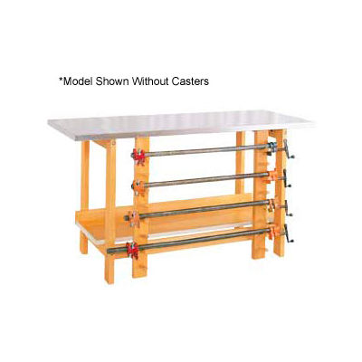 Mobile Glue & Stain Bench - Wood