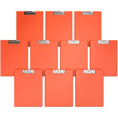 Presse-papiers Davis Group Premium format lettre, peut contenir des feuilles de 8-1/2 po x 11 po, orange, paquet de 10
