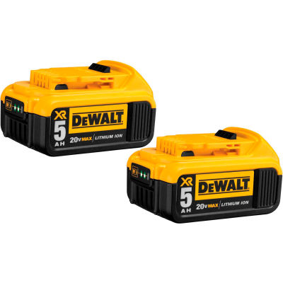 DeWALT DCB205 2 20V Li Ion 20V MAX Battery 5Ah Extended Capacity