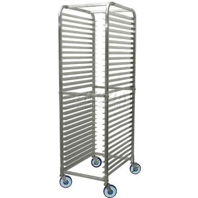 WINCO ALRK-30BK 30-Tier aluminium Rack W / frein